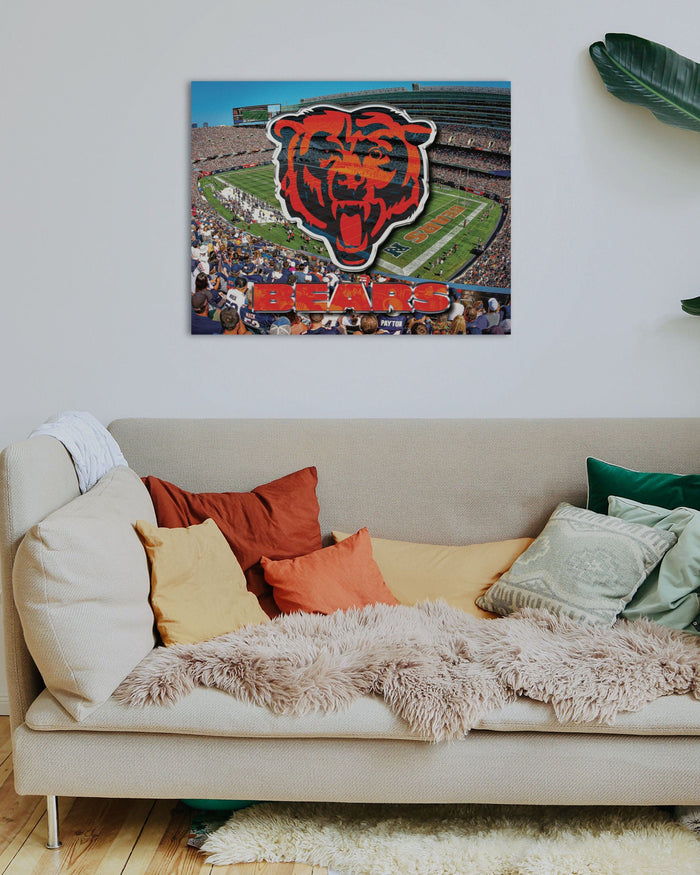 Chicago Bears Canvas Wall Sign FOCO - FOCO.com