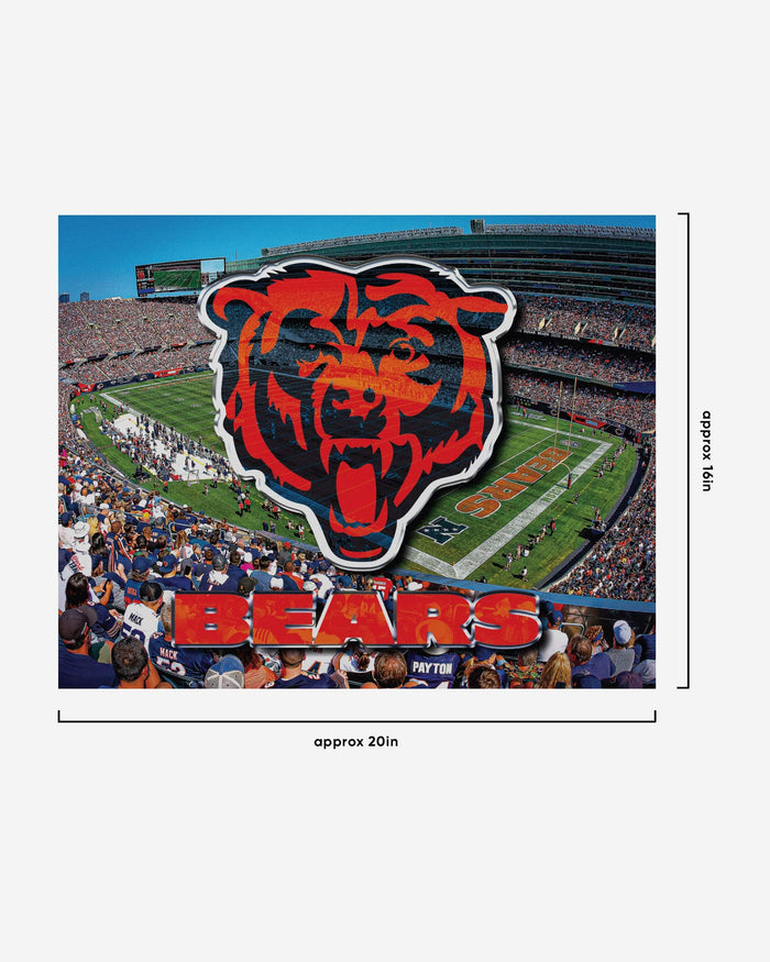 Chicago Bears Canvas Wall Sign FOCO - FOCO.com