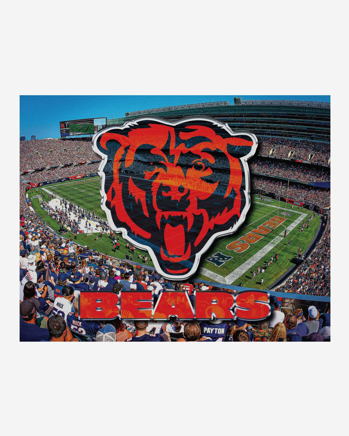 Chicago Bears Canvas Wall Sign FOCO - FOCO.com