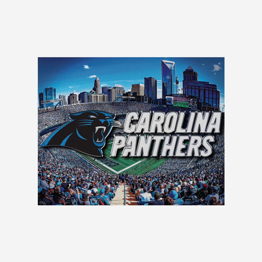 Carolina Panthers Canvas Wall Sign FOCO - FOCO.com