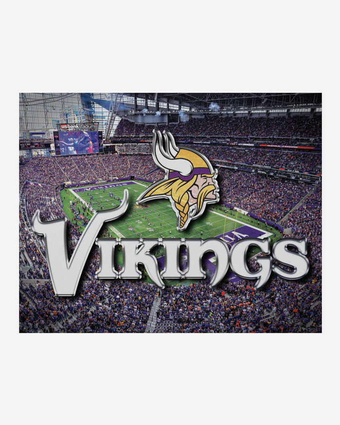 Minnesota Vikings Canvas Wall Sign FOCO - FOCO.com