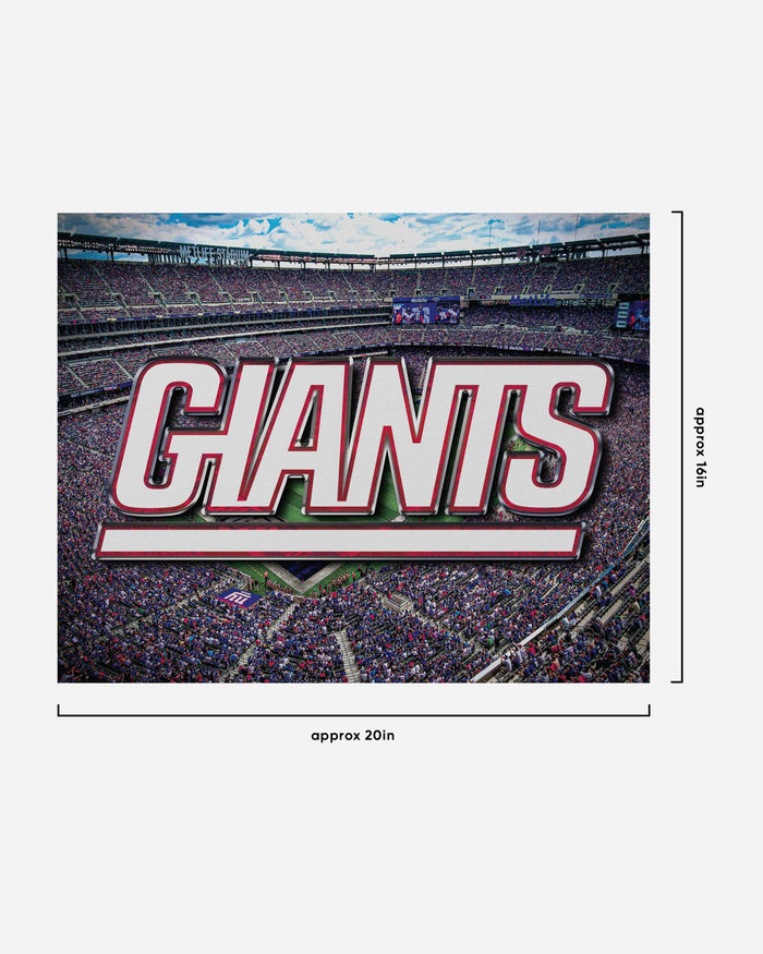 New York Giants Canvas Wall Sign FOCO - FOCO.com