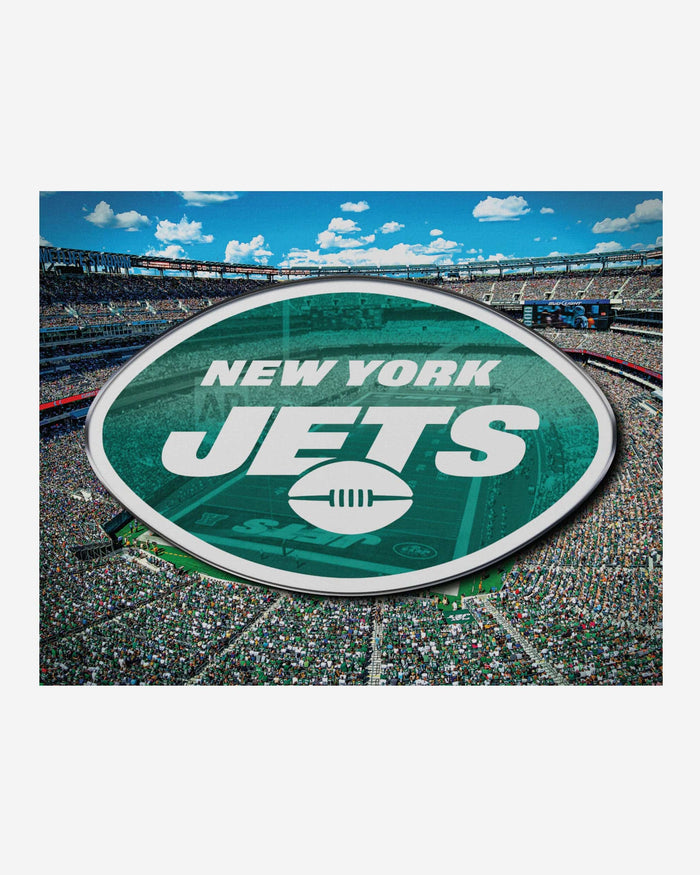 New York Jets Canvas Wall Sign FOCO - FOCO.com