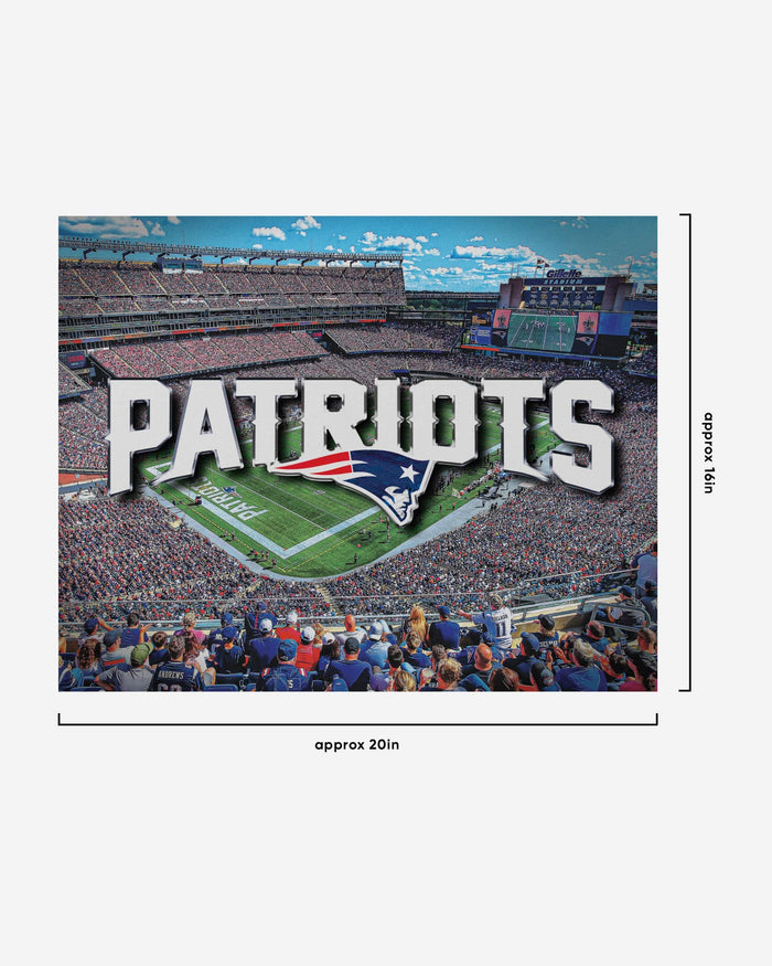 New England Patriots Canvas Wall Sign FOCO - FOCO.com