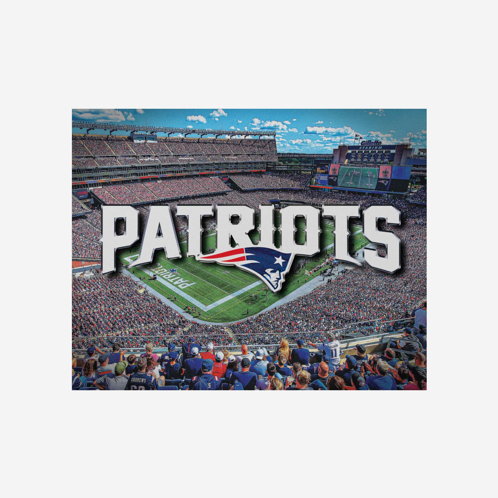 New England Patriots Canvas Wall Sign FOCO - FOCO.com