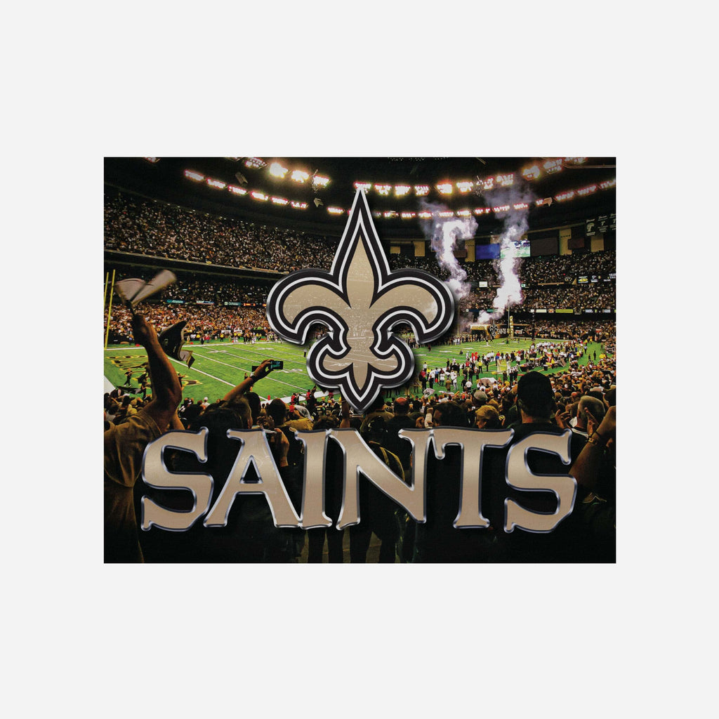 New Orleans Saints Canvas Wall Sign FOCO - FOCO.com