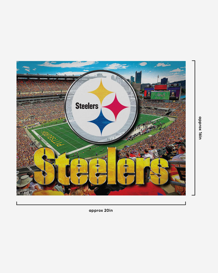 Pittsburgh Steelers Canvas Wall Sign FOCO - FOCO.com