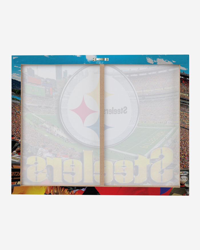 Pittsburgh Steelers Canvas Wall Sign FOCO - FOCO.com