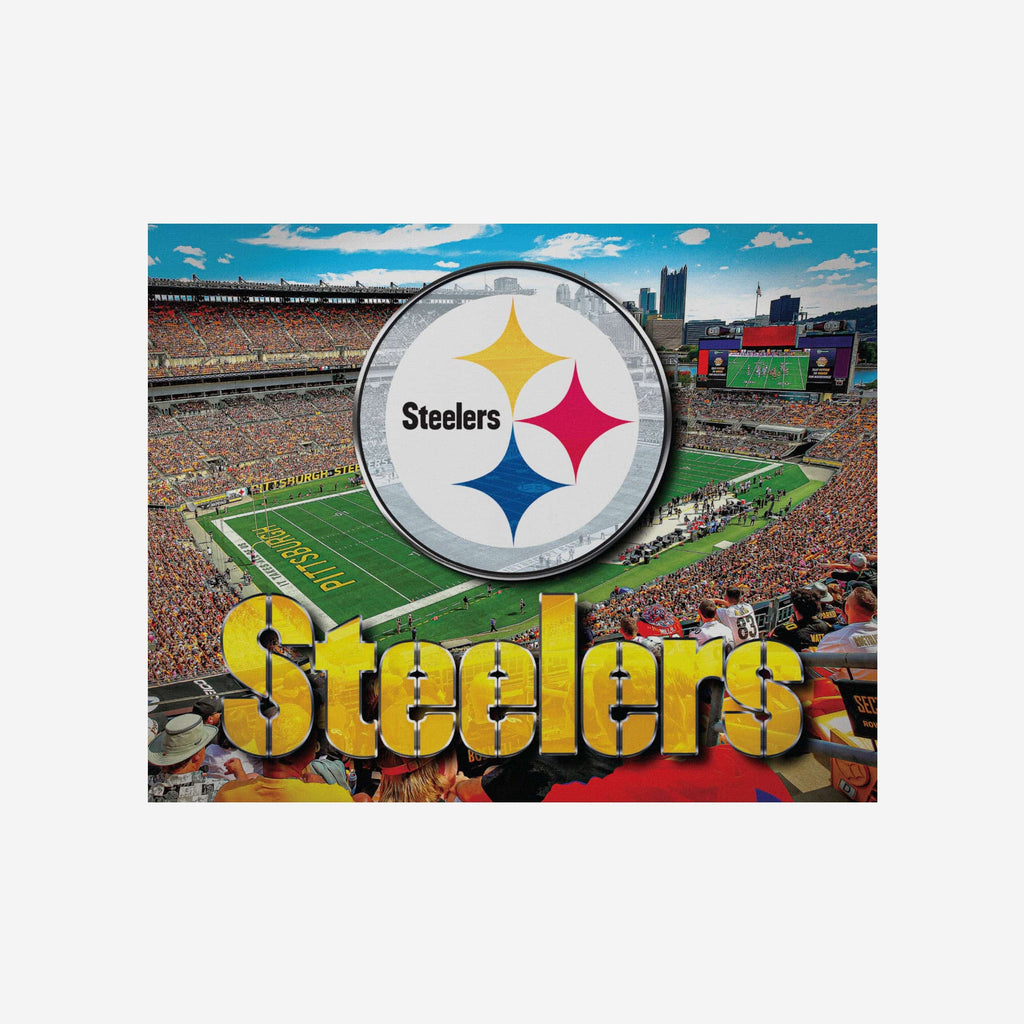 Pittsburgh Steelers Canvas Wall Sign FOCO - FOCO.com