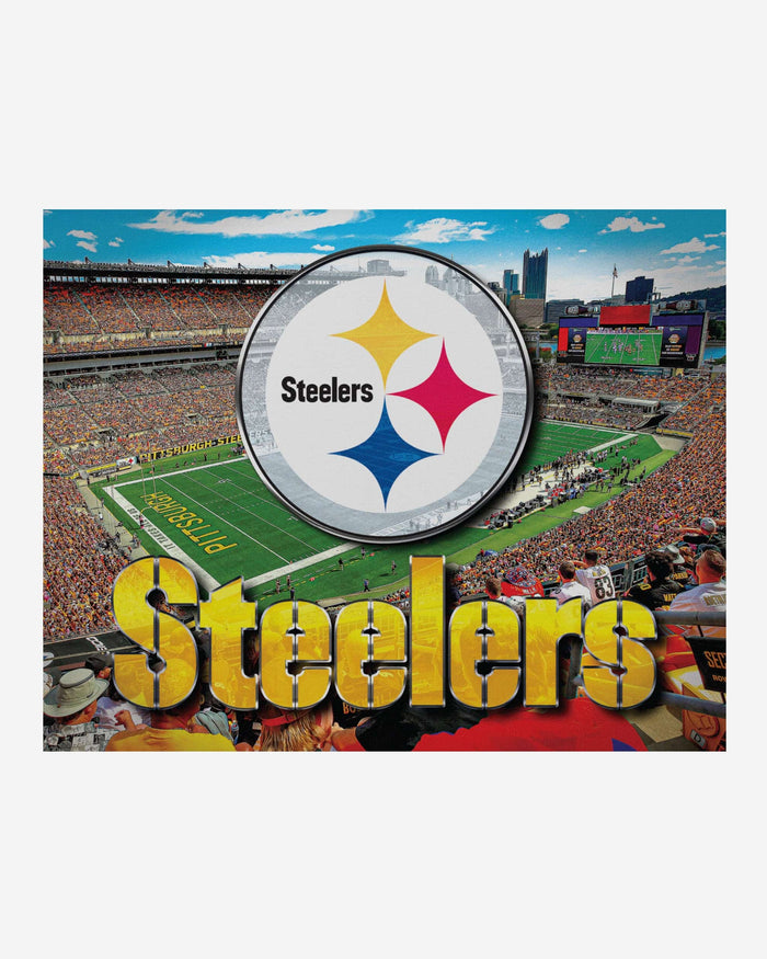 Pittsburgh Steelers Canvas Wall Sign FOCO - FOCO.com