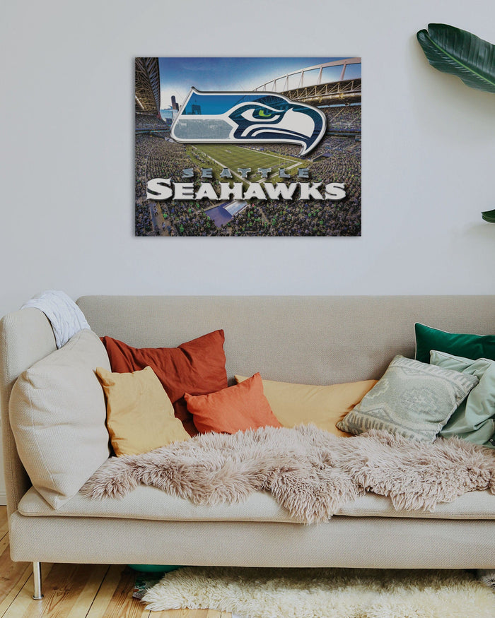 Seattle Seahawks Canvas Wall Sign FOCO - FOCO.com