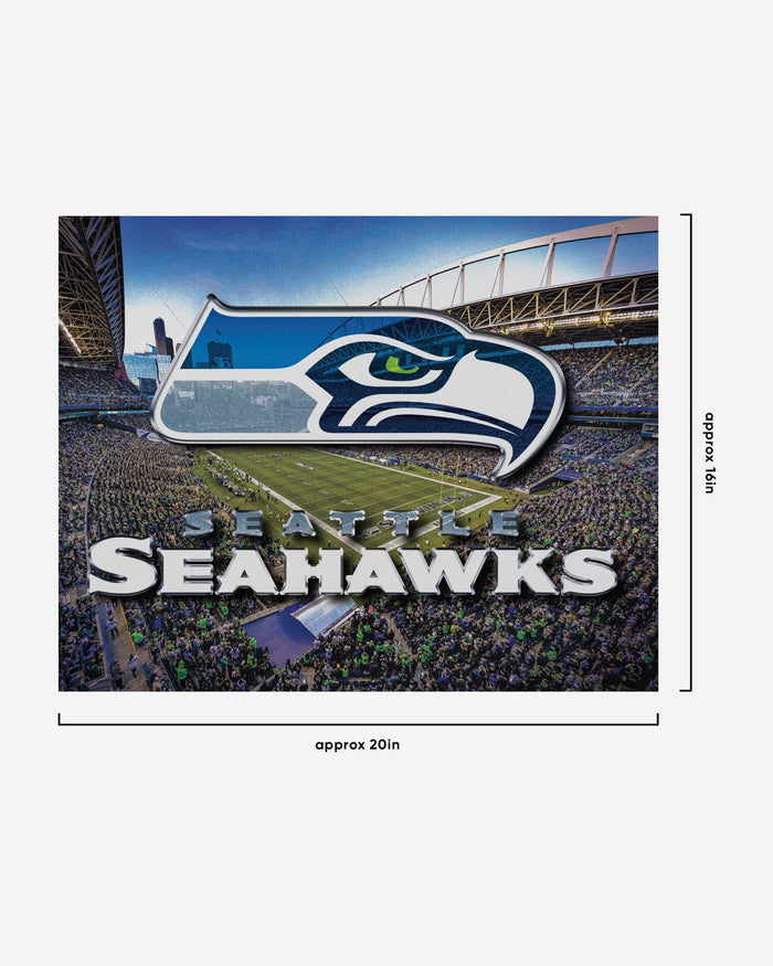 Seattle Seahawks Canvas Wall Sign FOCO - FOCO.com