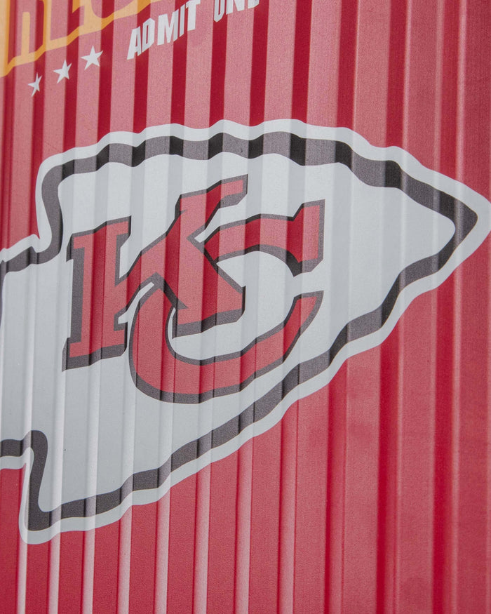 Kansas City Chiefs Corrugated Metal Wall Sign FOCO - FOCO.com