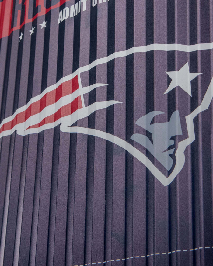 New England Patriots Corrugated Metal Wall Sign FOCO - FOCO.com