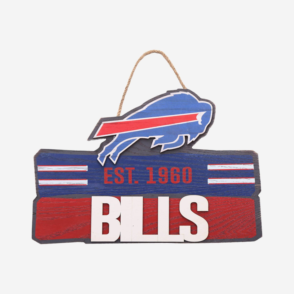 Buffalo Bills Wooden Die Cut Sign FOCO - FOCO.com