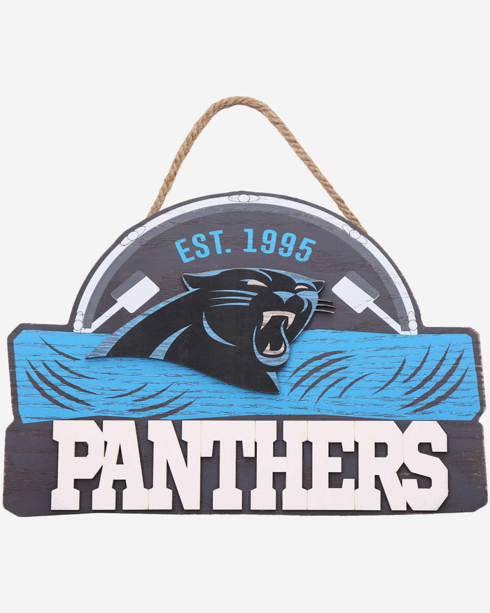 Carolina Panthers Wooden Die Cut Sign FOCO - FOCO.com