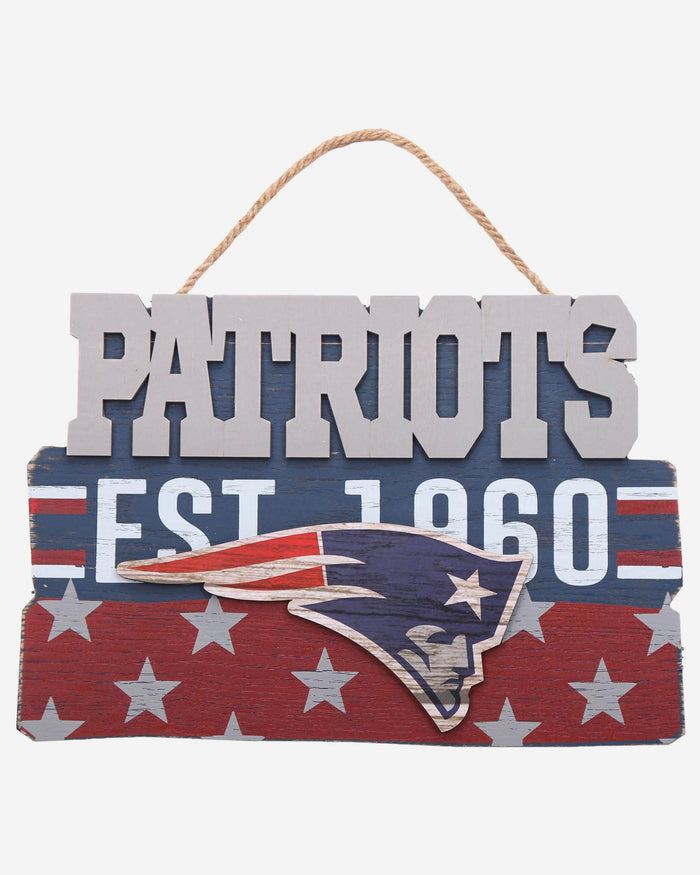 New England Patriots Wooden Die Cut Sign FOCO - FOCO.com