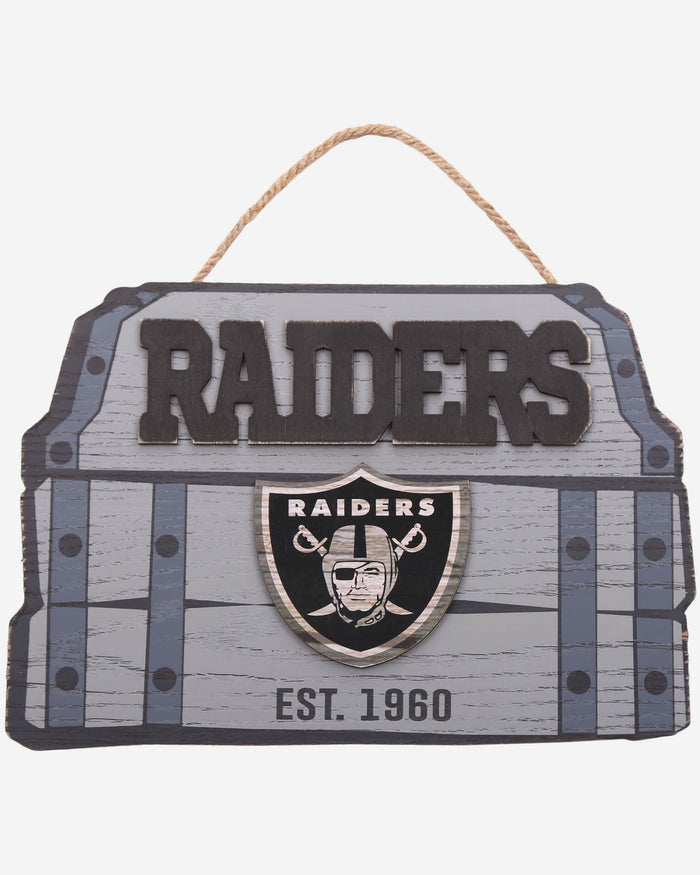 Las Vegas Raiders Wooden Die Cut Sign FOCO - FOCO.com