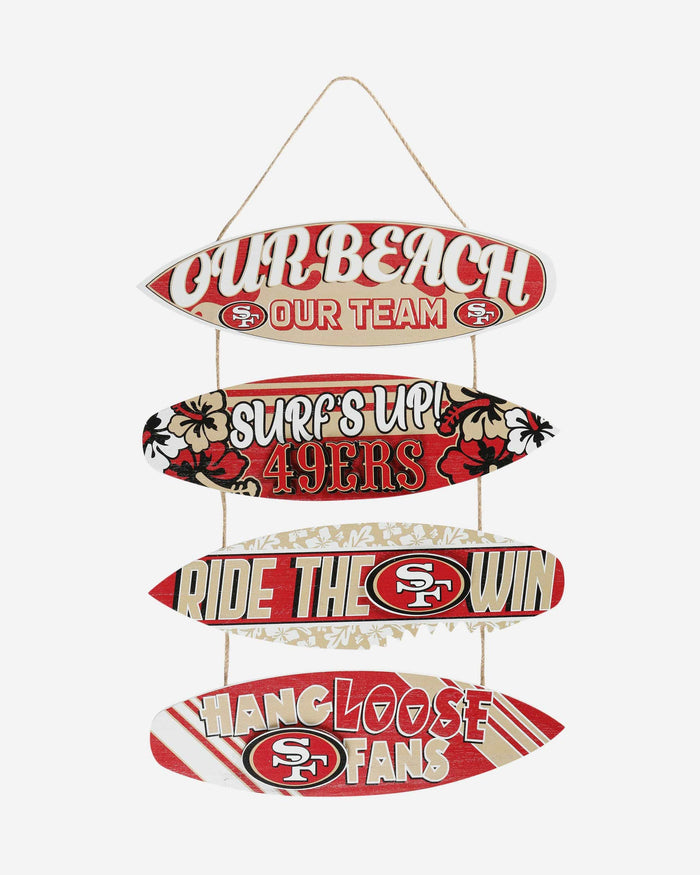 San Francisco 49ers Fancave Surfboard Sign FOCO - FOCO.com