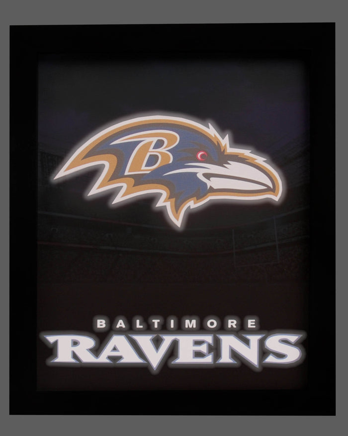 Baltimore Ravens Glow Wall Sign FOCO - FOCO.com