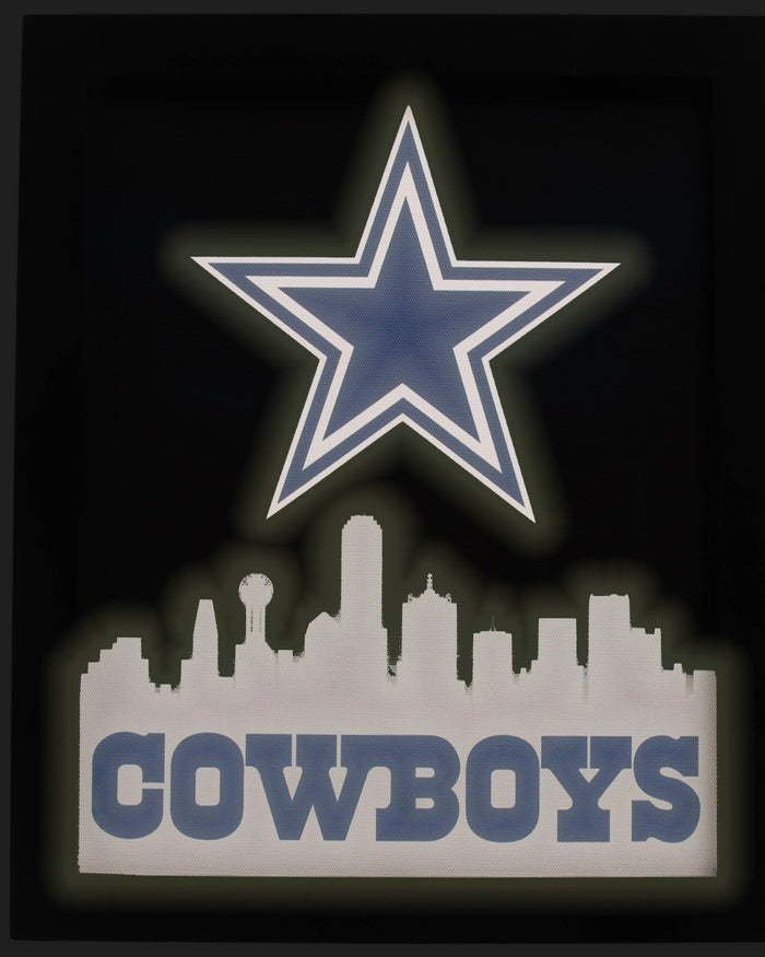 Dallas Cowboys Glow Wall Sign FOCO - FOCO.com