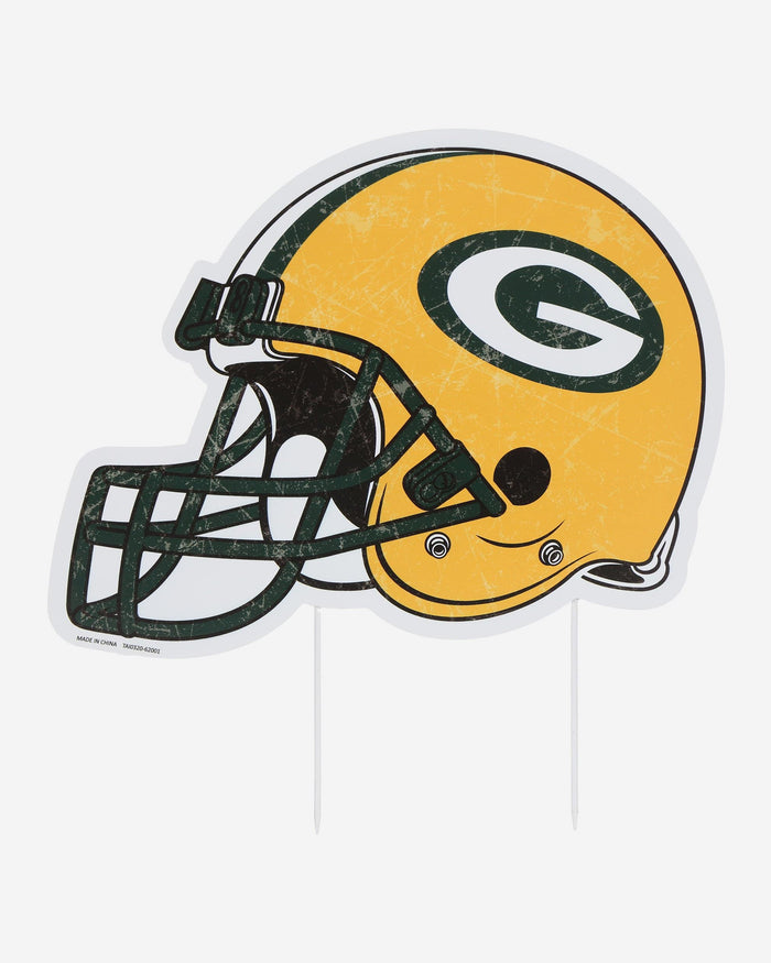 Green Bay Packers Home Field Stake Helmet Sign FOCO - FOCO.com