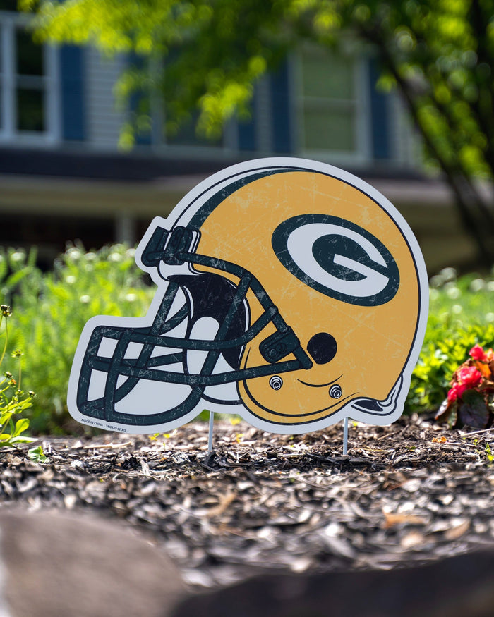 Green Bay Packers Home Field Stake Helmet Sign FOCO - FOCO.com