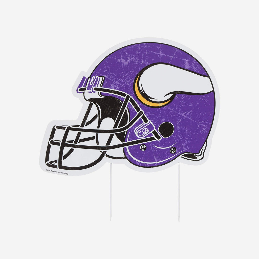 Minnesota Vikings Home Field Stake Helmet Sign FOCO - FOCO.com