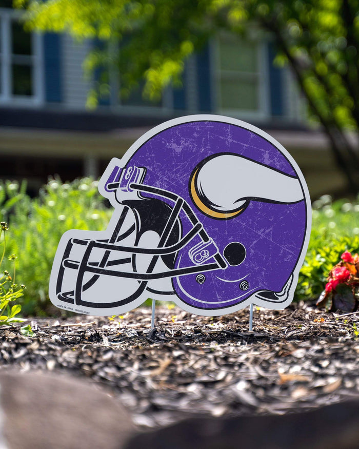 Minnesota Vikings Home Field Stake Helmet Sign FOCO - FOCO.com