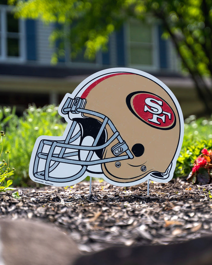 San Francisco 49ers Home Field Stake Helmet Sign FOCO - FOCO.com