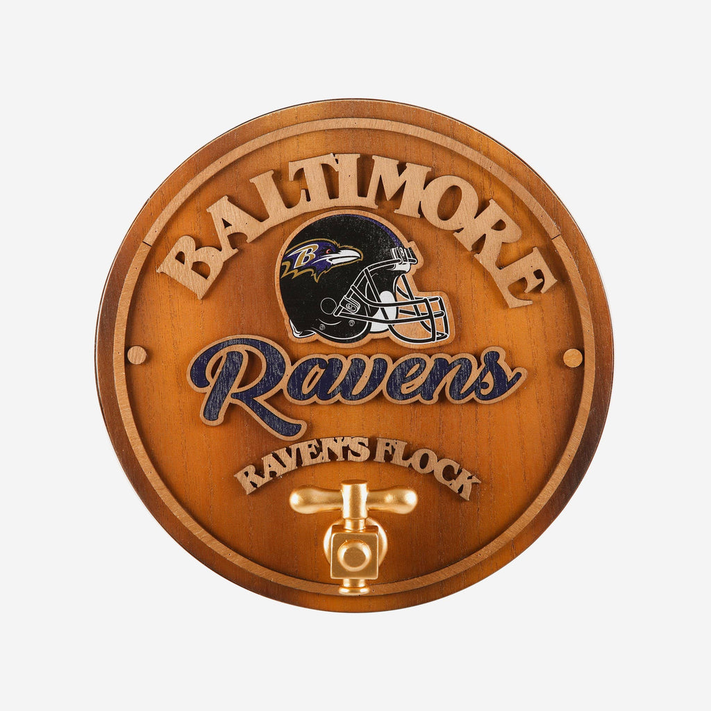 Baltimore Ravens Keg Tap Sign FOCO - FOCO.com