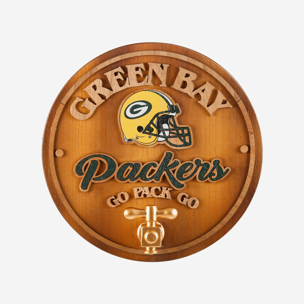 Green Bay Packers Keg Tap Sign FOCO - FOCO.com