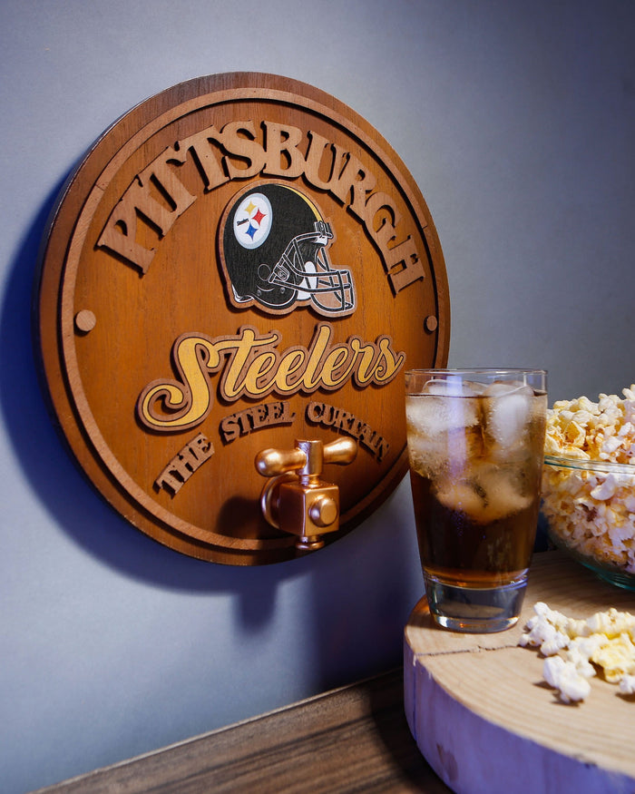 Pittsburgh Steelers Keg Tap Sign FOCO - FOCO.com