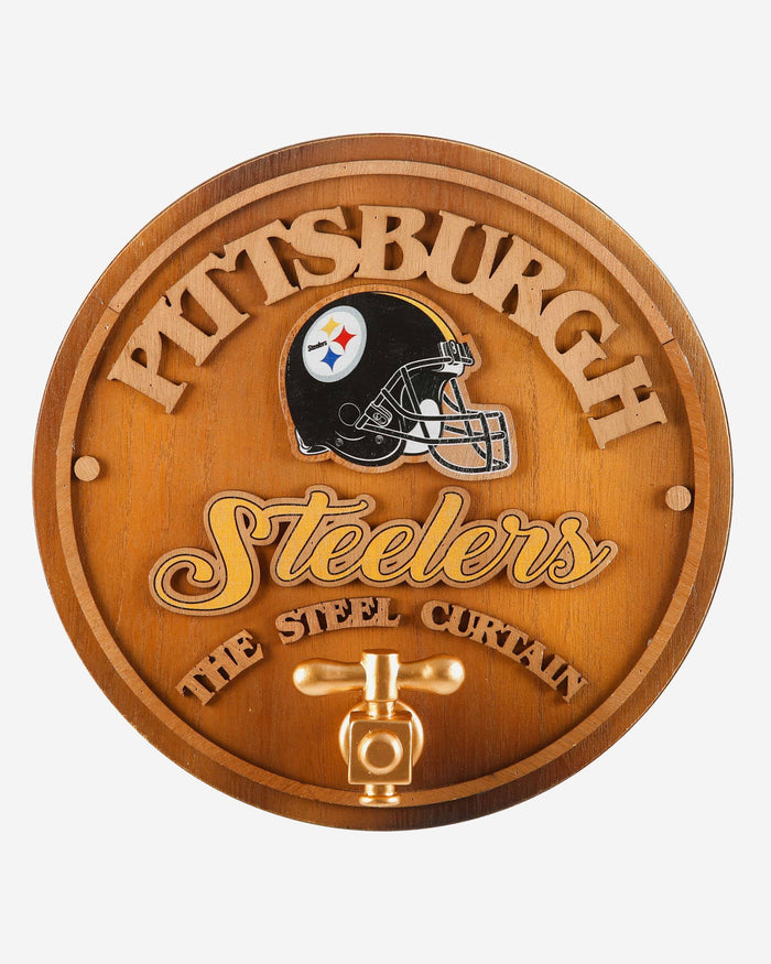 Pittsburgh Steelers Keg Tap Sign FOCO - FOCO.com