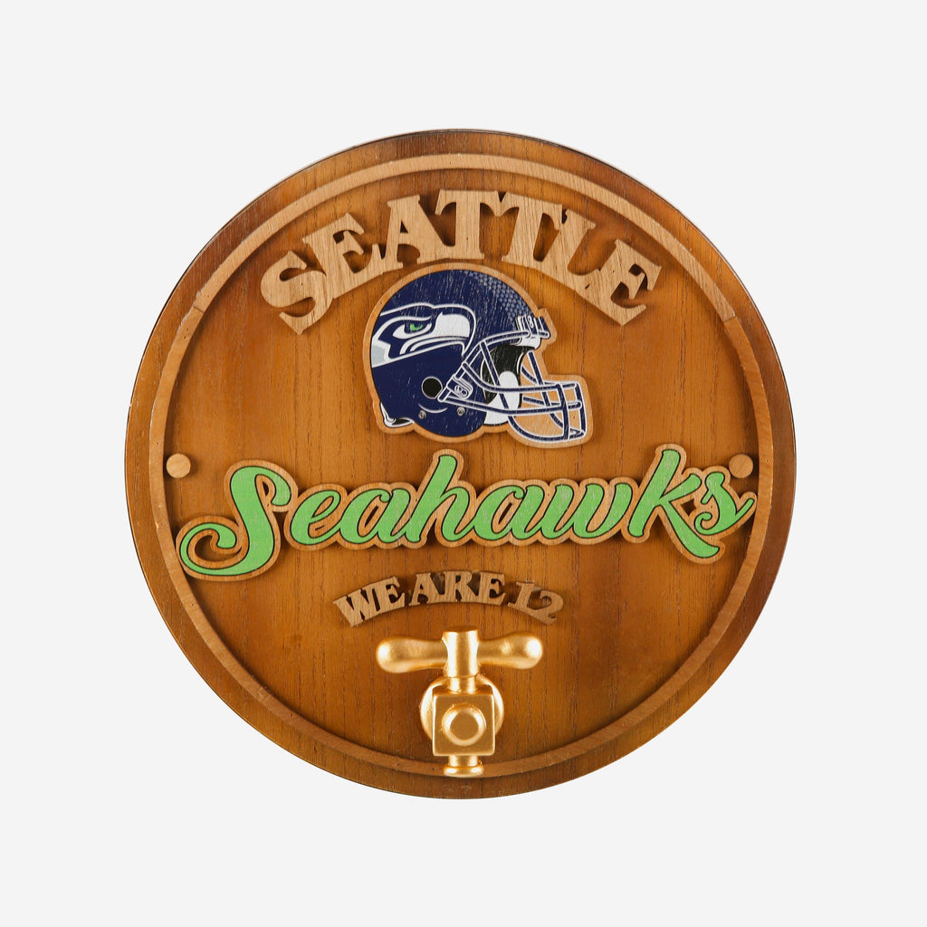 Seattle Seahawks Keg Tap Sign FOCO - FOCO.com