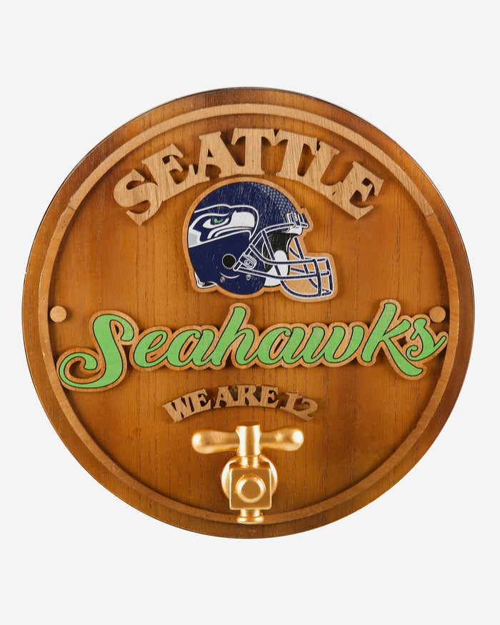 Seattle Seahawks Keg Tap Sign FOCO - FOCO.com