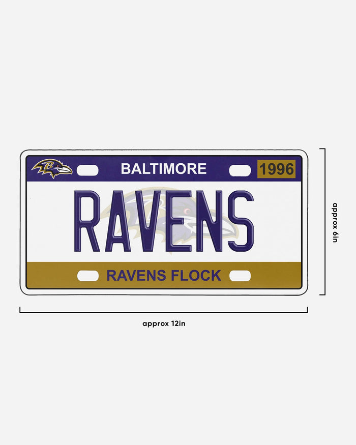 Baltimore Ravens License Plate Wall Sign FOCO - FOCO.com