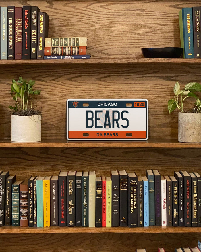 Chicago Bears License Plate Wall Sign FOCO - FOCO.com