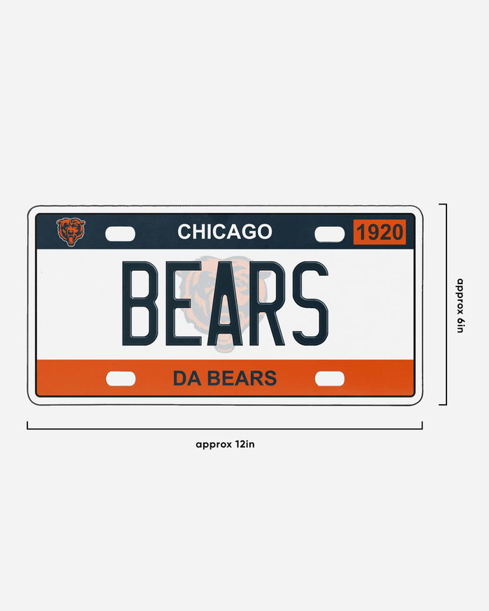 Chicago Bears License Plate Wall Sign FOCO - FOCO.com