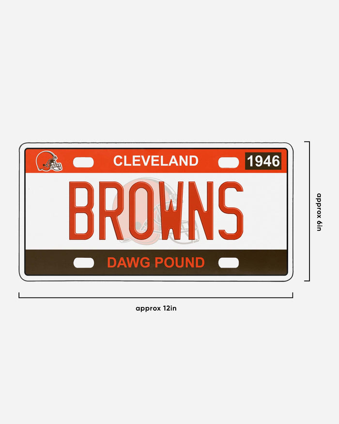 Cleveland Browns License Plate Wall Sign FOCO - FOCO.com