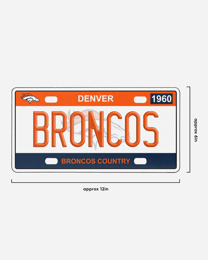 Denver Broncos License Plate Wall Sign FOCO - FOCO.com