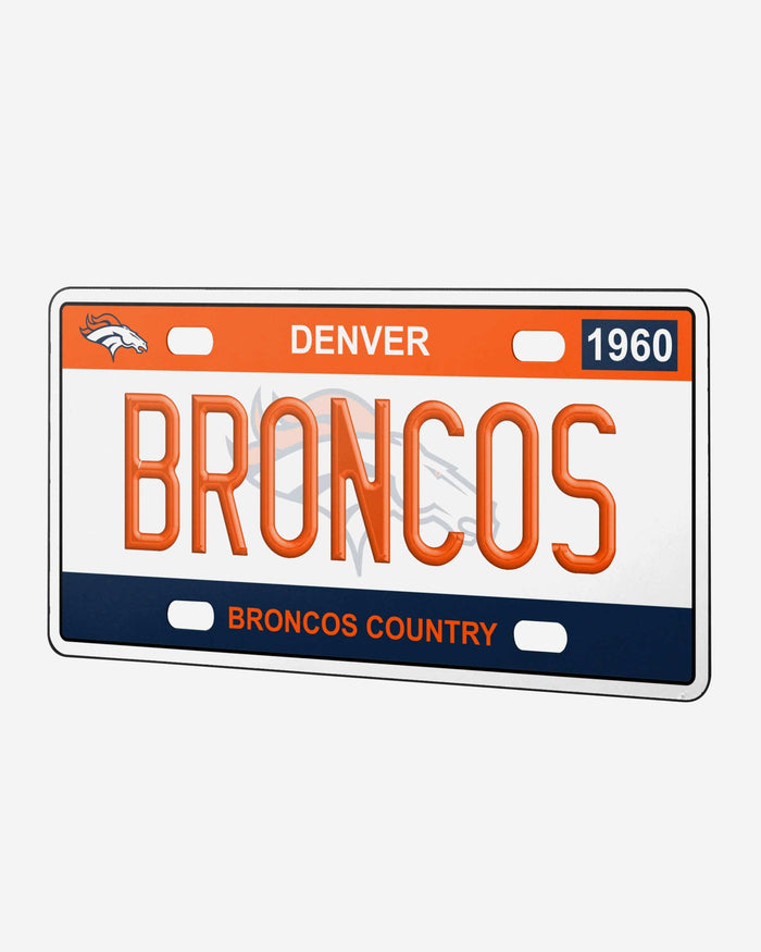 Denver Broncos License Plate Wall Sign FOCO - FOCO.com