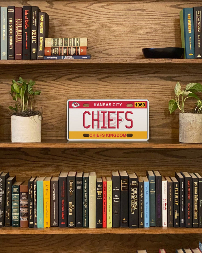 Kansas City Chiefs License Plate Wall Sign FOCO - FOCO.com