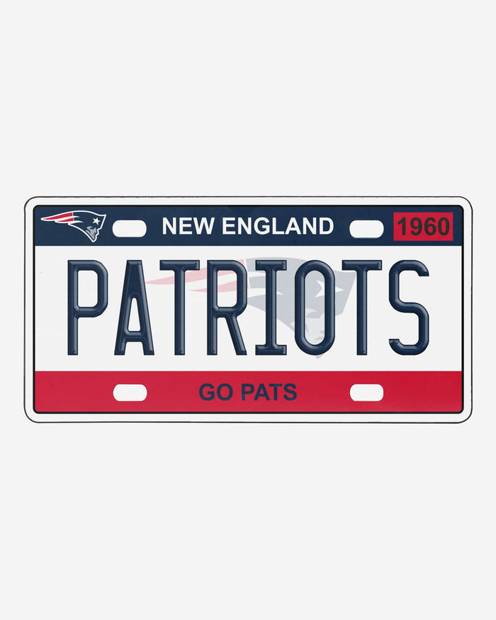 New England Patriots License Plate Wall Sign FOCO - FOCO.com