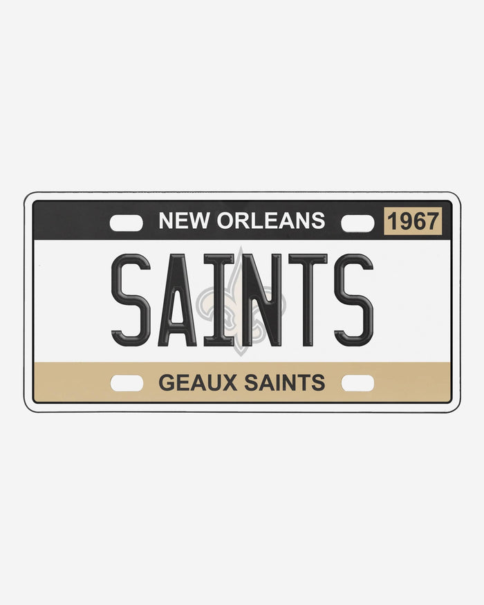 New Orleans Saints License Plate Wall Sign FOCO - FOCO.com