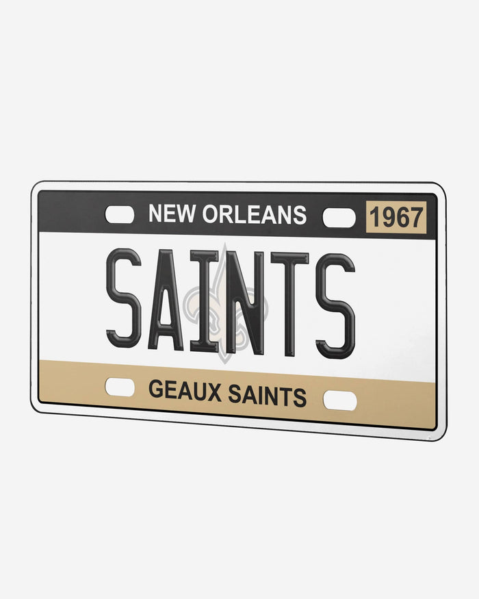 New Orleans Saints License Plate Wall Sign FOCO - FOCO.com