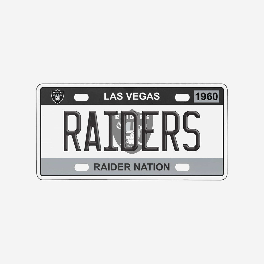 Las Vegas Raiders License Plate Wall Sign FOCO - FOCO.com