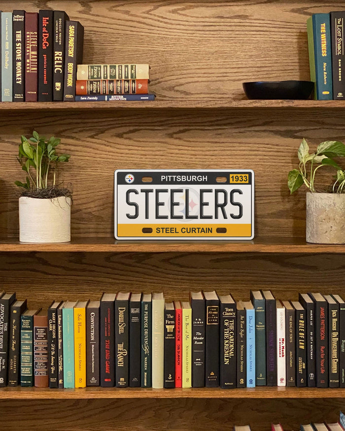 Pittsburgh Steelers License Plate Wall Sign FOCO - FOCO.com