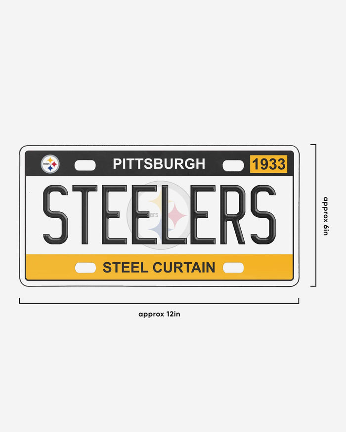 Pittsburgh Steelers License Plate Wall Sign FOCO - FOCO.com