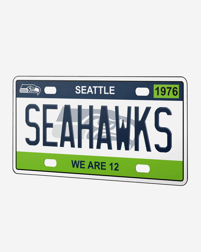 Seattle Seahawks License Plate Wall Sign FOCO - FOCO.com